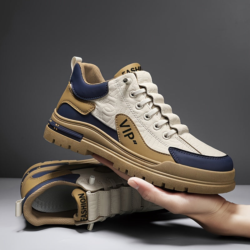 Men's Trendy Versatile Skate Shoes, Wear-resistant Anti-skid Slip On Shoes For Outdoor Casual, Men's Street Footwear