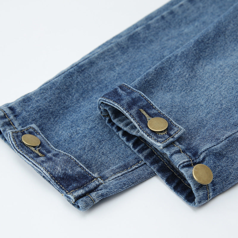 New pregnant women pants jeans spring summer new large size Harlan wear pregnant mother to the abdomen bottom long pants 0272