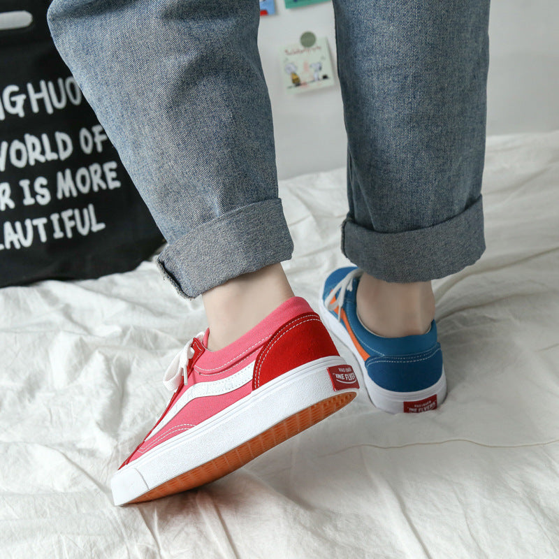 Vasibaun Wansza 2021 spring letari Korea INS skateboard female student canvas shoes