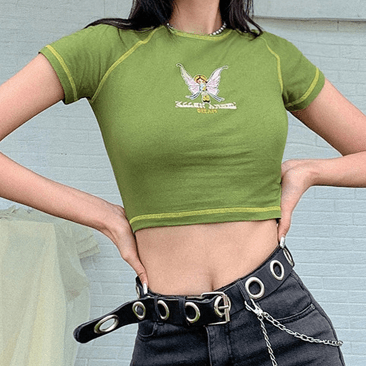 @AlexaisObell — Alien Angel Dream Graphic Crop