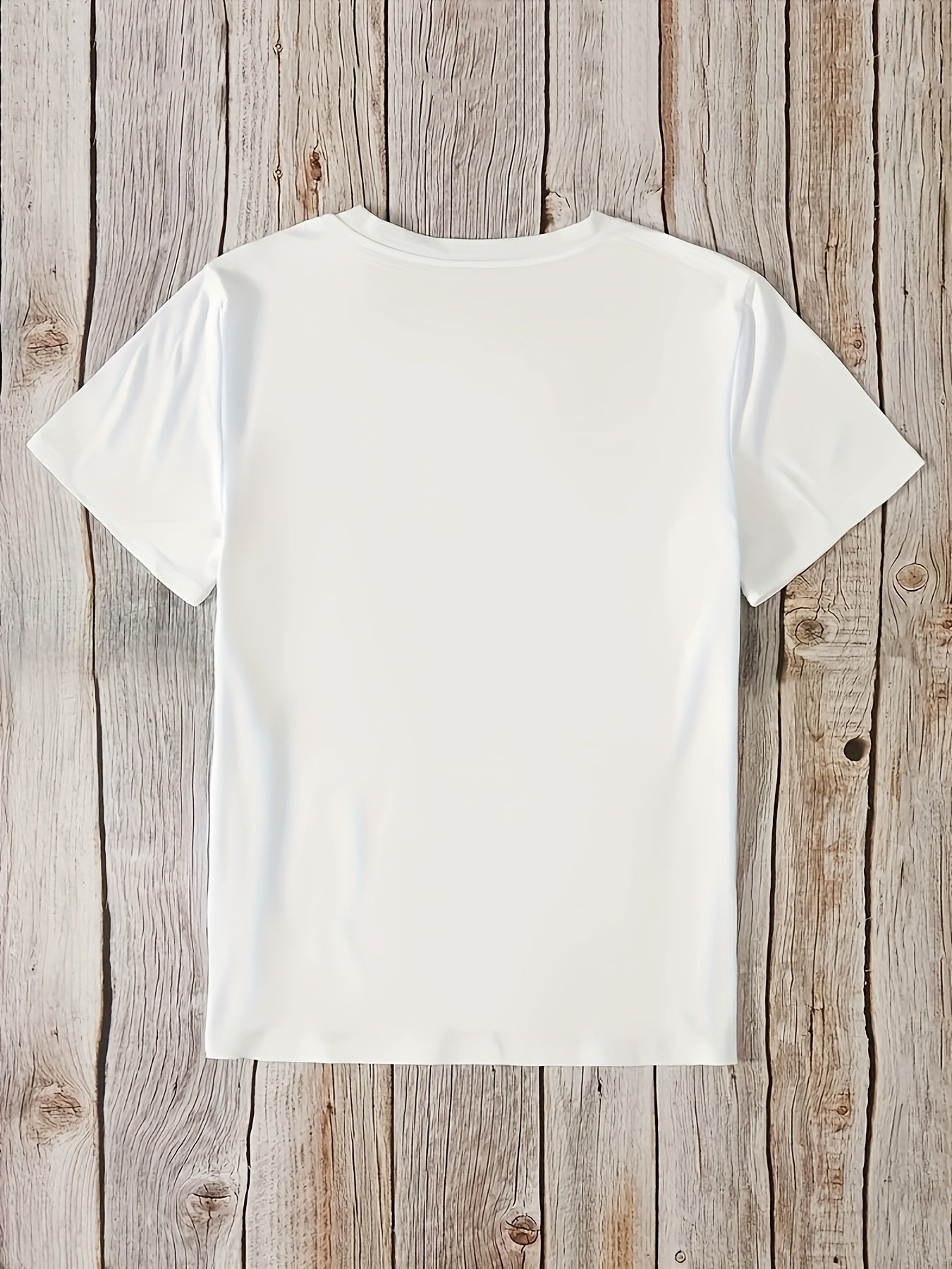 Christmas Graphic Print Crew Neck T-Shirt, Casual Short Sleeve Top For Spring & Summer, Women's Clothing
