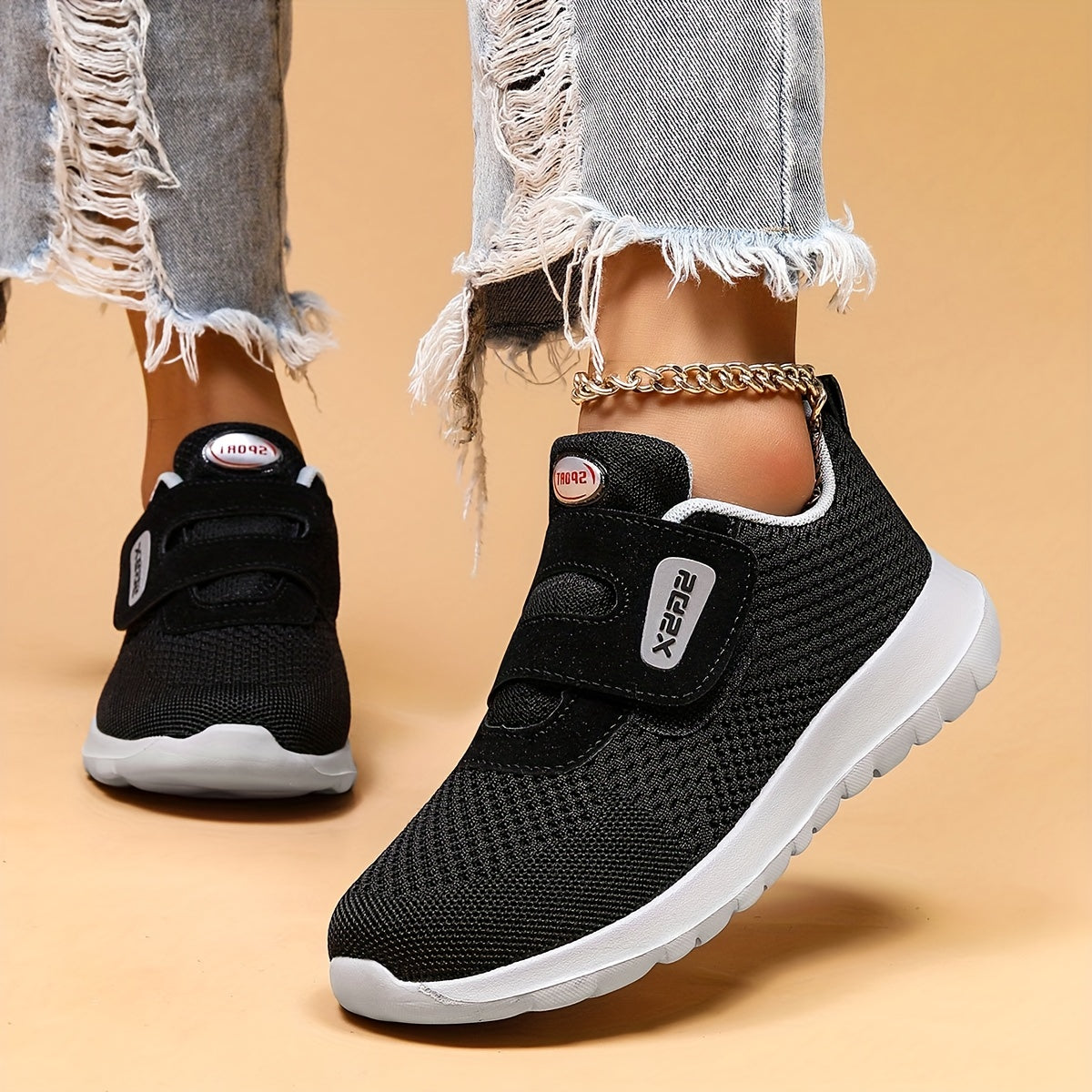 Women's Casual Sports Shoes, Breathable Low Top Running Sneakers, Lightweight Gym Jogging Trainers