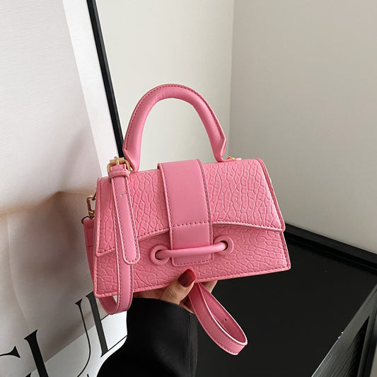 Mini Fashion Crossbody Bag, Solid Color Simple Satchel Bag, Women's Trendy Handbag, Shoulder Bag & Purse