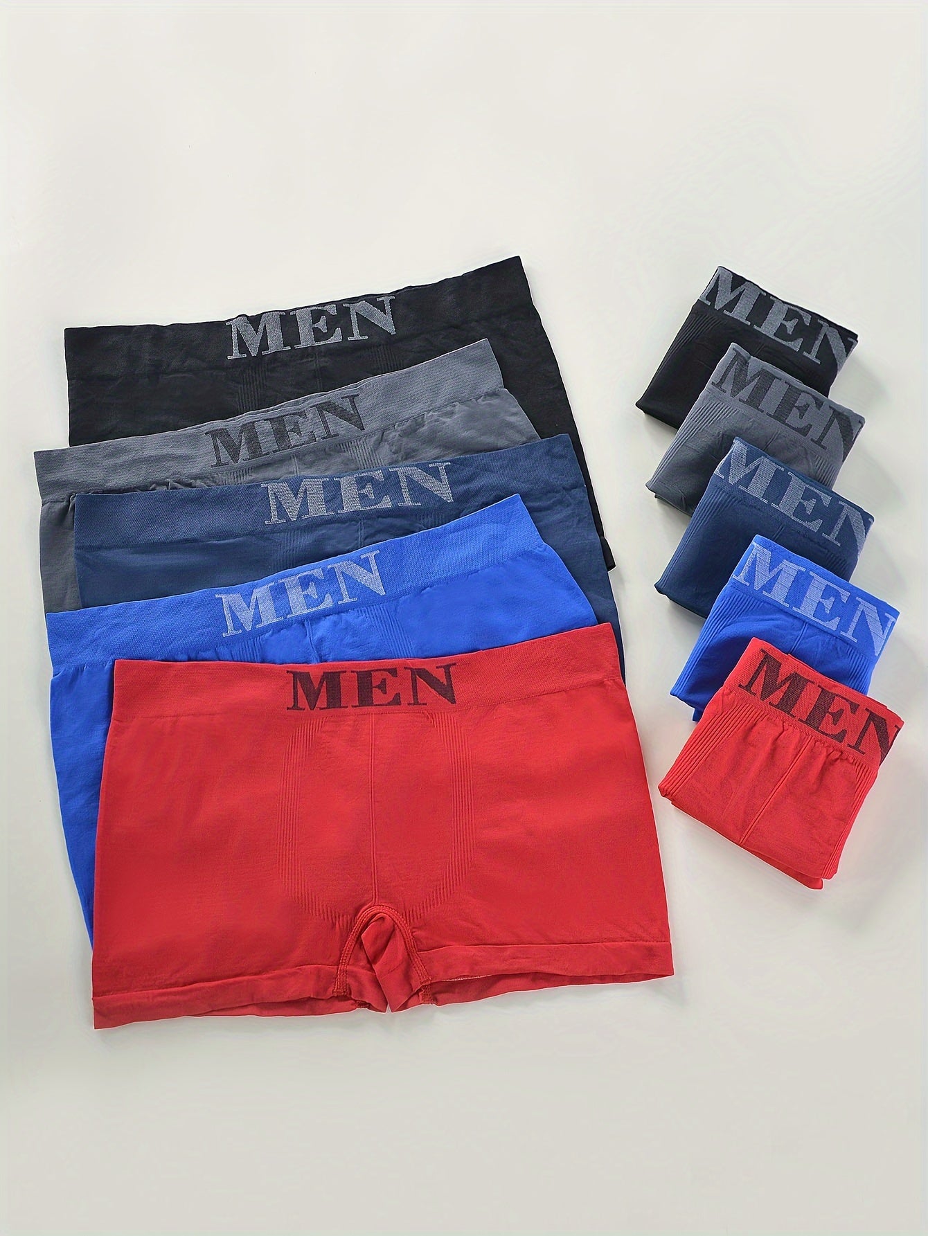 10pcs Men's Underwear Men's Mid-waist Sports Seamless Comfortable Breathable Casual Youth Boxer Briefs Set One-size Fits S、M、L