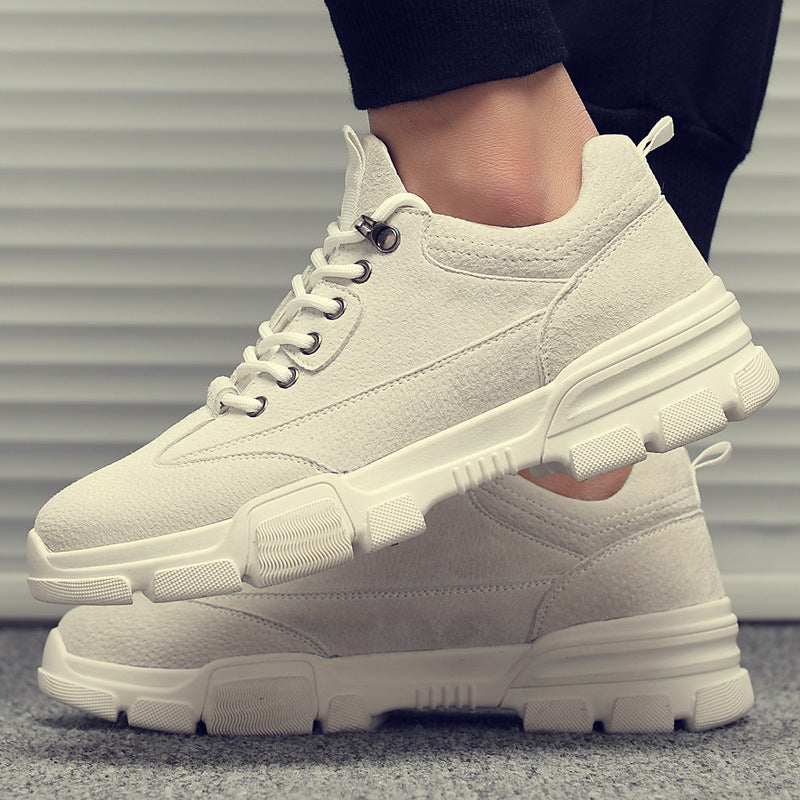 Spring new retro casual shoes men's trend fashion wild work shoes couple model large size low shoes