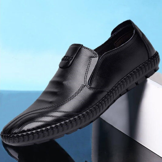 Leather shoes men's casual shoes cross-border Wholesale shoes Male Shoes Men One foot summer peas shoes