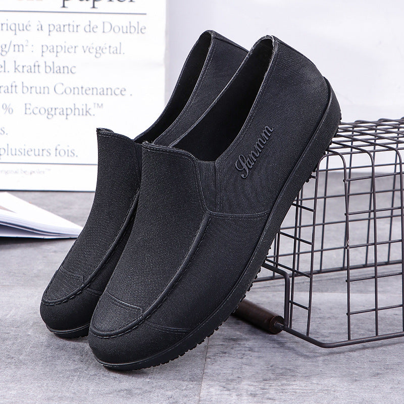 Stylish low-cost rain shoes men's kitchen anti-slip spring and autumn winter short-range rain boots boots rubber shoes fishing car wash water shoes