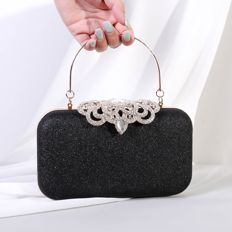 Factory direct sales foreign trade hot sale retro crown rhinestone handmade bag dress bag dinner bag handbag spot wholesale