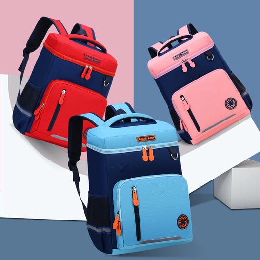New primary school student bag large capacity children's bag 1 3 6 grade Customizable logo male and female backpack