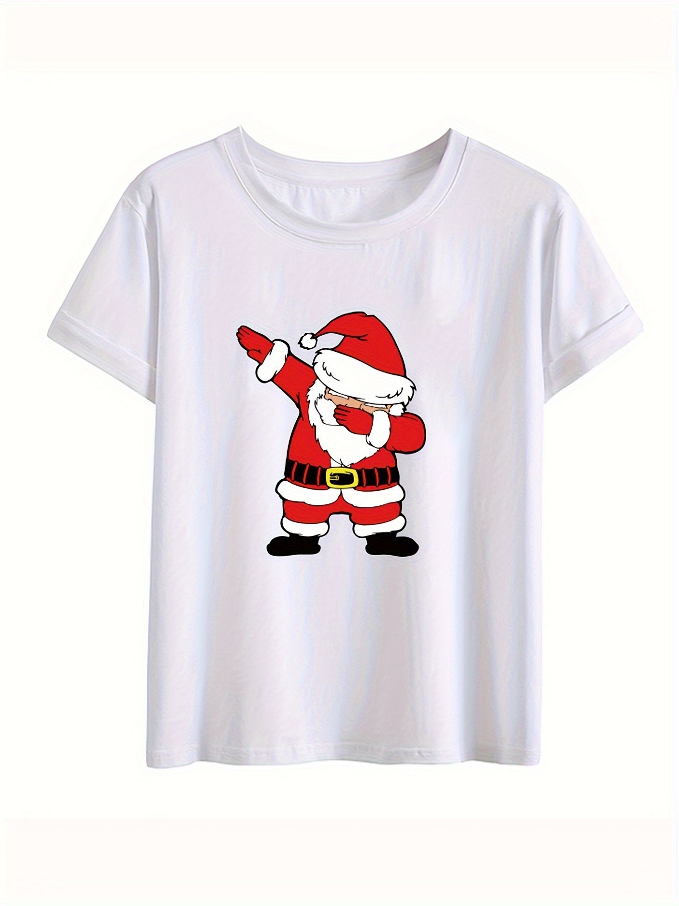 Stylish Family Matching T-shirts, Mommy And Me Casual Heart Print Short Sleeve Tops, Mom And Kids Matching Tees For Summer