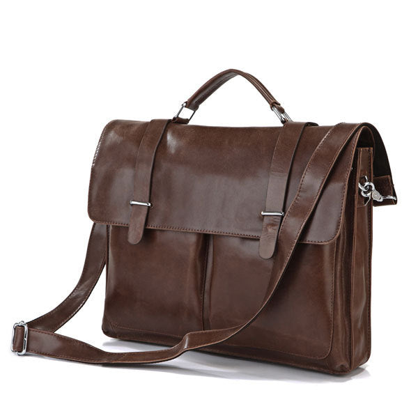 Japanese and Han Zunyi special leather men's briefcase handbag shoulder diagonal bag computer bag 7100