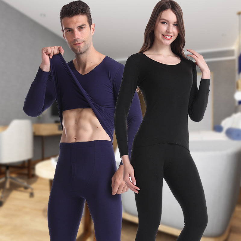 Delvet men's no trace thermal underwear set double-sided grinding, autumn clothes, autumn, autumn, winter, winter manufacturers wholesale