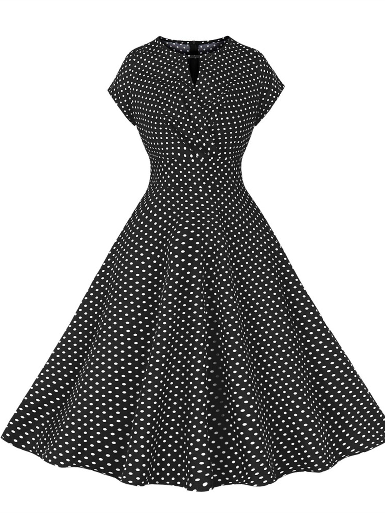 Women's Dresses Casual Summer Fashion Polka Dot Retro Loose Swing Dresses