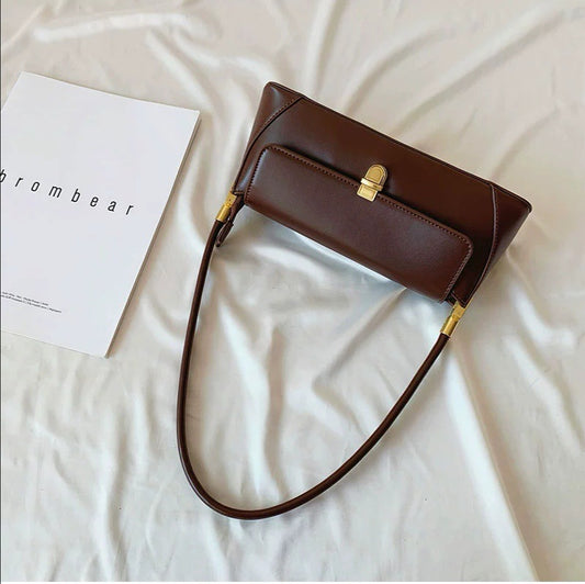 Package female 2021 new leather fashion shoulder bag Korean version of the leg bag fashion portable female bag