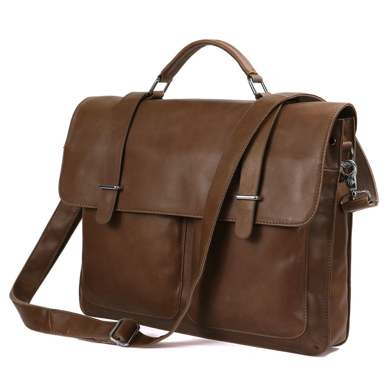 Japanese and Han Zunyi special leather men's briefcase handbag shoulder diagonal bag computer bag 7100