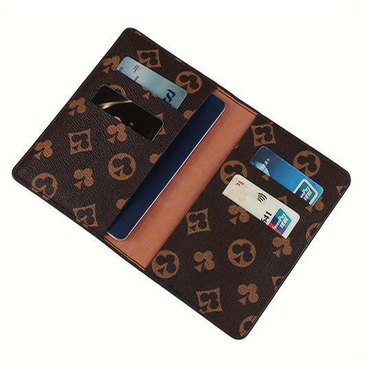 Fashionable And Lightweight Passport Wallet For Flight Travel Back To School, PU Leather Simple Solid Color Student Women Men Holiday Anti-theft Passport Holder