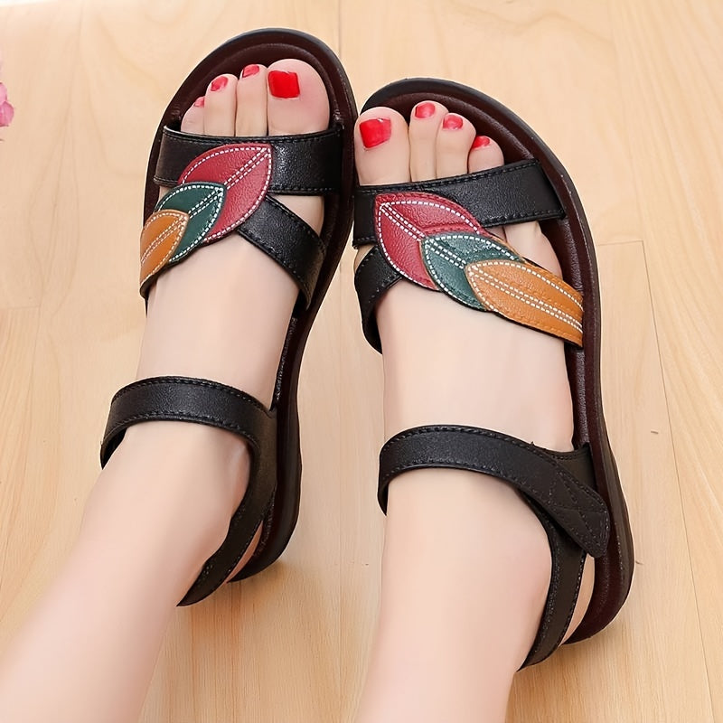 Women's Flat Sandals, Casual Open Toe Summer Shoes, Women's Comfortable Ankle Strap Sandals