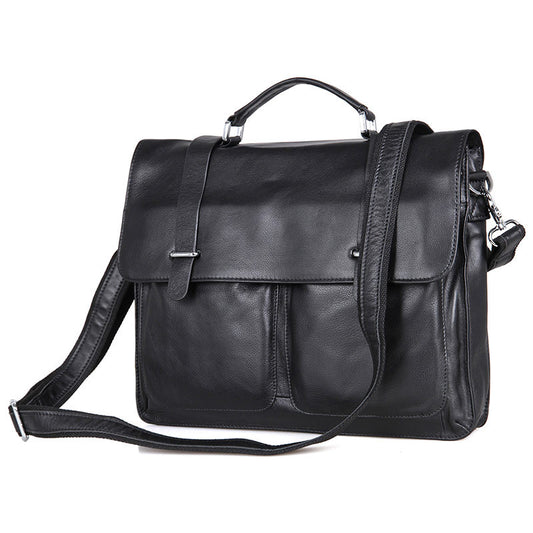 Japanese and Han Zunyi special leather men's briefcase handbag shoulder diagonal bag computer bag 7100