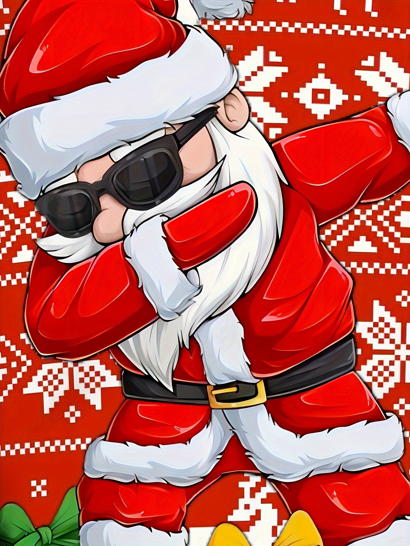 Christmas Santa Claus Print T-Shirt, Casual Crew Neck Short Sleeve Top For Spring & Summer, Women's Clothing