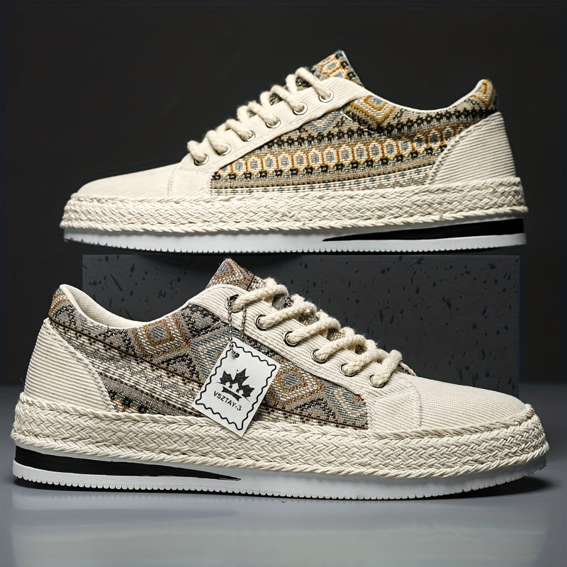 Scarpe Di Tela Stringate Basse Da Uomo, Scarpe Da Skate Traspiranti Alla Moda, Sneakers Da Uomo