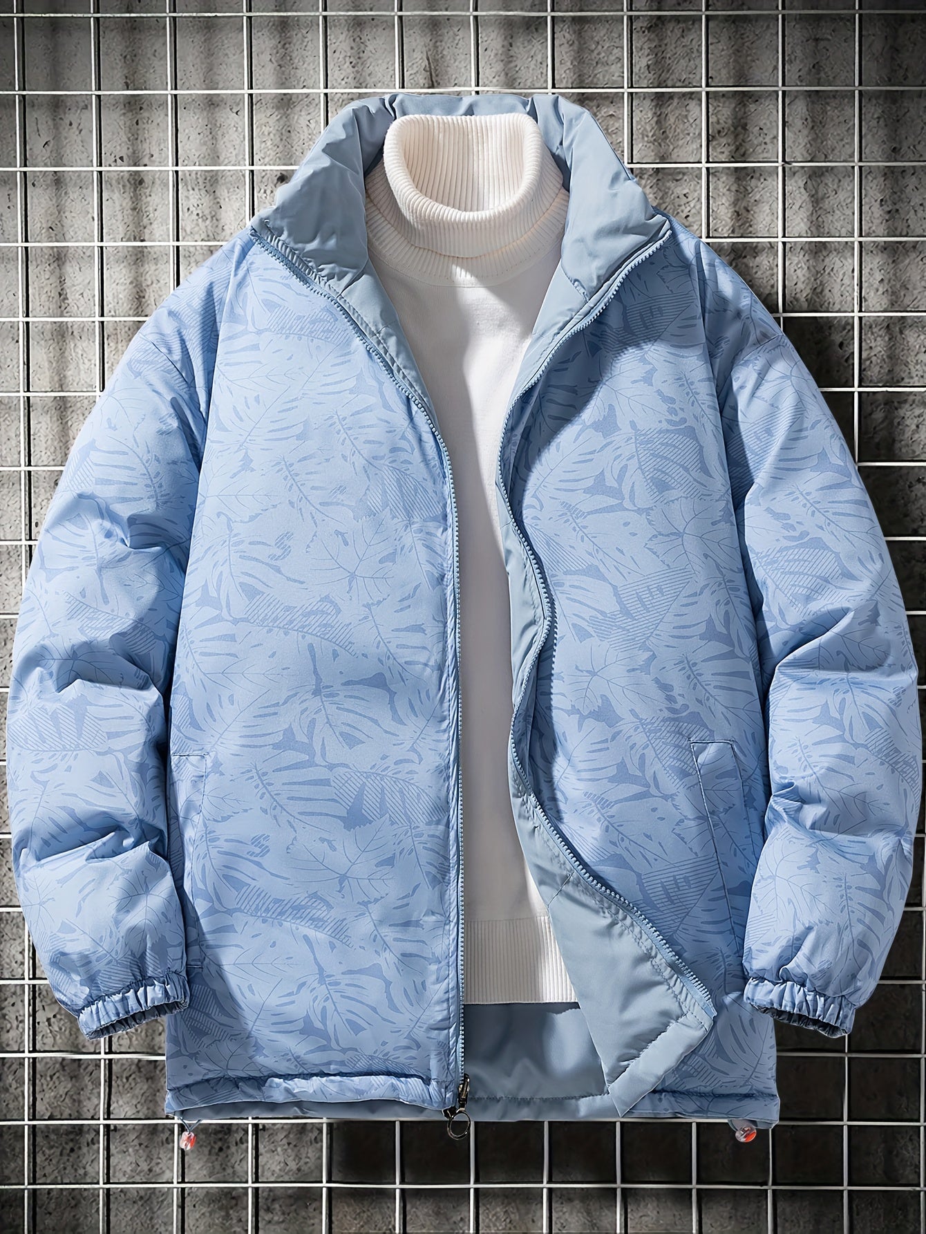 Men's Casual Loose Fit Reversible Padded Coat For Fall Winter