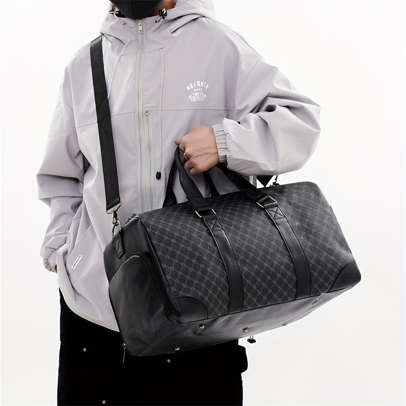 Large Capacity Travel Duffle Bag, Sports Fitness Gym Yoga Bag, Weekender Overnight Bag & Luggage Suitcase Organizer