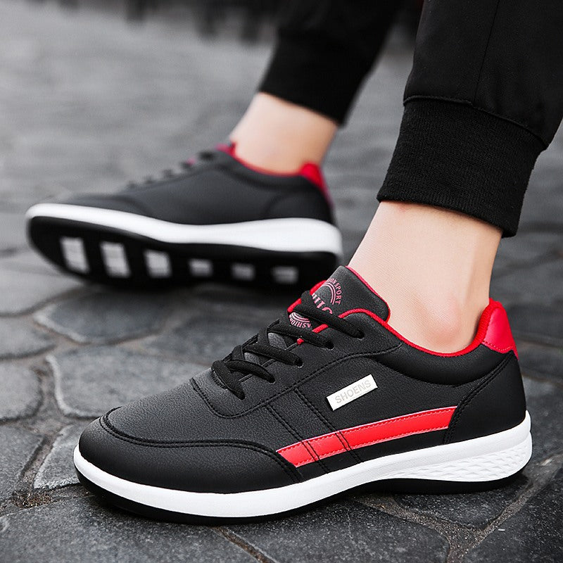 Spring new 2021 men's shoes Korean fashion tide shoes leather men's running casual shoe shoes sports shoes wholesale