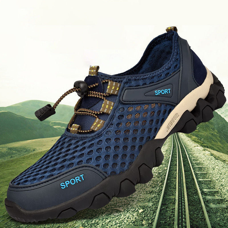 2021 breathable mesh shoes male, light fishing, water-related shoes, beaches, men, men, sports, casual shoes