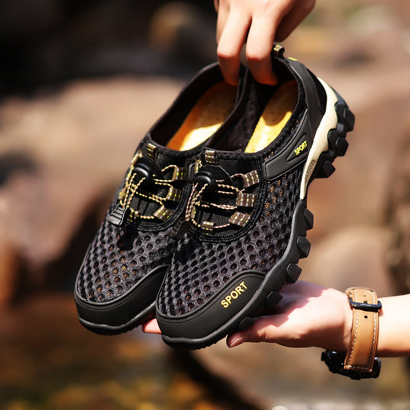 2021 breathable mesh shoes male, light fishing, water-related shoes, beaches, men, men, sports, casual shoes