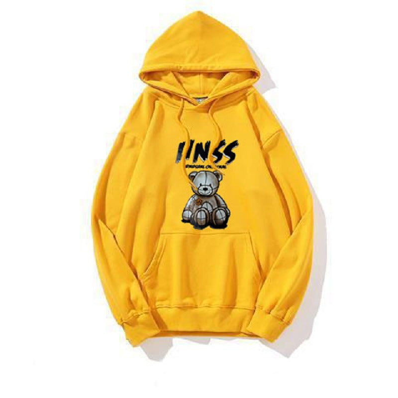 Southeast Asia special for autumn and winter hooded sweater men and women general size student casual referenced joint Korean version of the coat