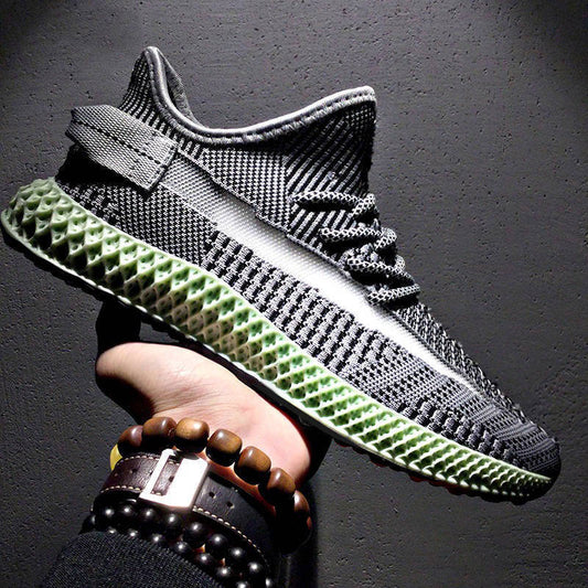 Cross-border wholesale male tide shoes 2021 new men's sports shoes flying weave breathable casual shoes Sneakers men's shoes