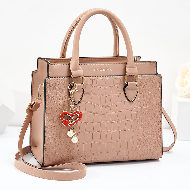 Purchasing Messenger bag 2021 new luxury leather ladies mother handbag fashion atmospheric shoulder bag