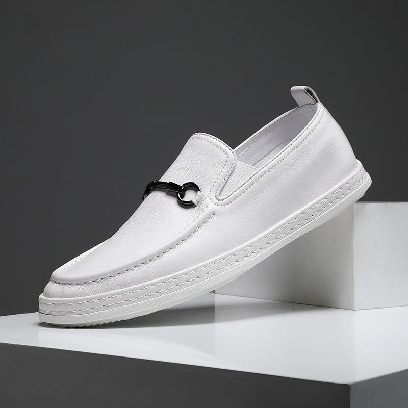 Men's shoes autumn 2021 new British business shoes men's soft bottom lazy shoes casual shoes men's lame peas beans shoes