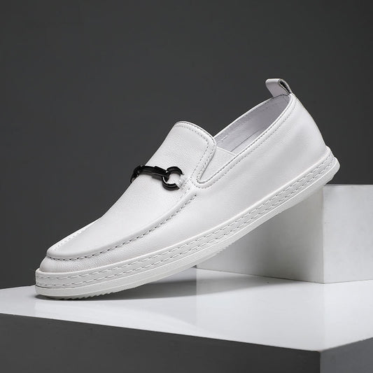 Men's shoes autumn 2021 new British business shoes men's soft bottom lazy shoes casual shoes men's lame peas beans shoes