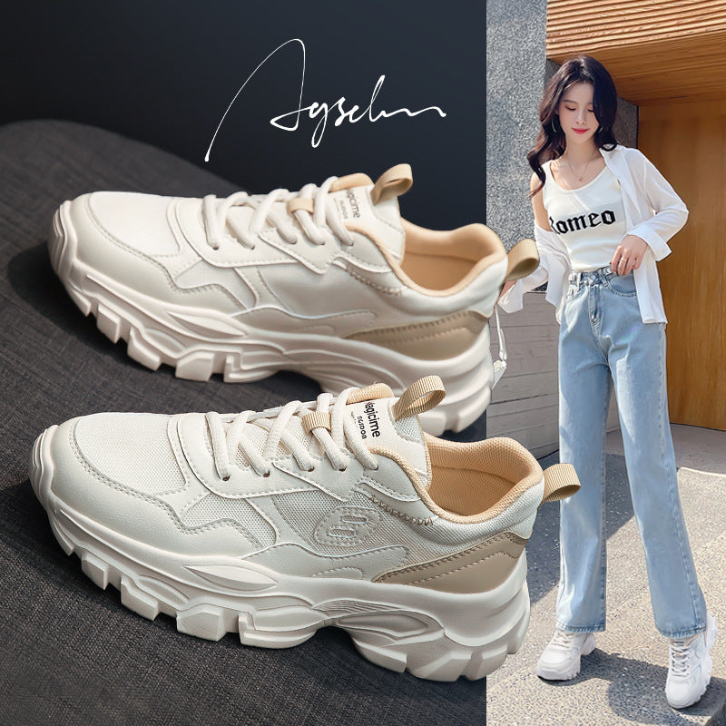 August Liling Old Shoes InS Tide Female Shoes 2021 New Summer Single Shoes Student Sports Casual Shoes