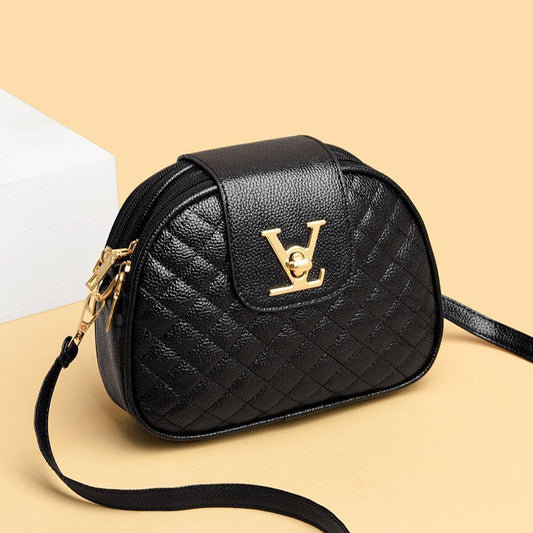 New fashion soft leather lynition diamond stitching line shoulder diagonal bag small bag summer bag handbag wholesale