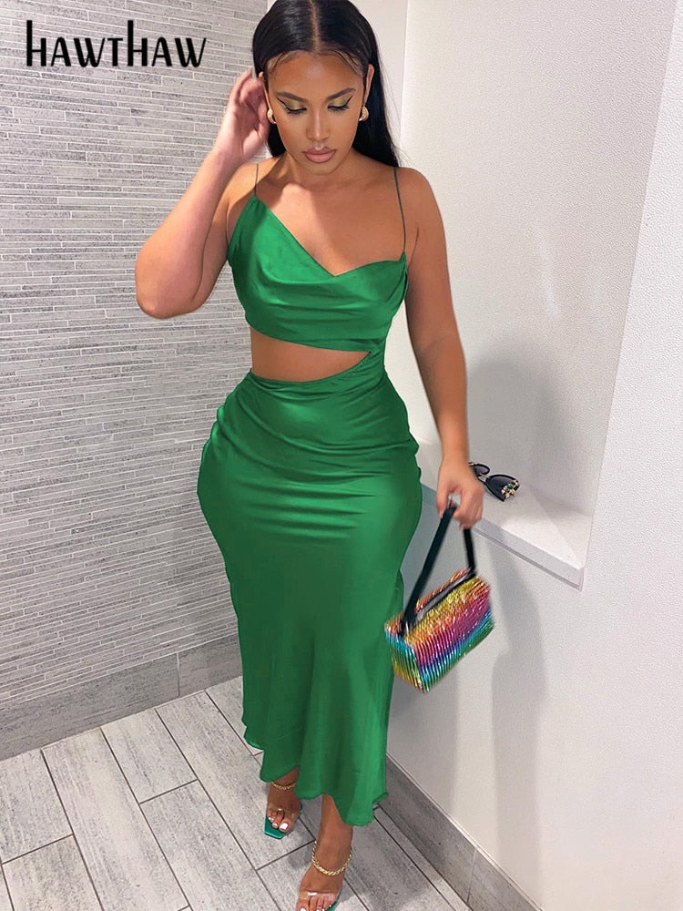 Raelyn Satin Bodycon Dress