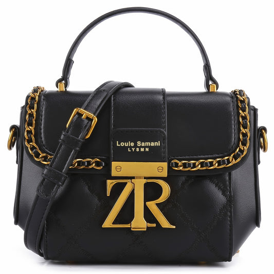Mini Fashion Quilted Crossbody Bag, Metal Decor Shoulder Bag, Women's Trendy Handbag & Purse