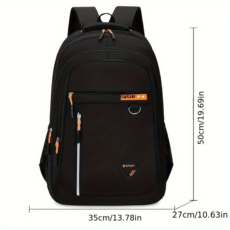 Men's Large Capacity Travel Backpack, Waterproof Laptop Backpack, Middle School, High School, And College Student Backpack