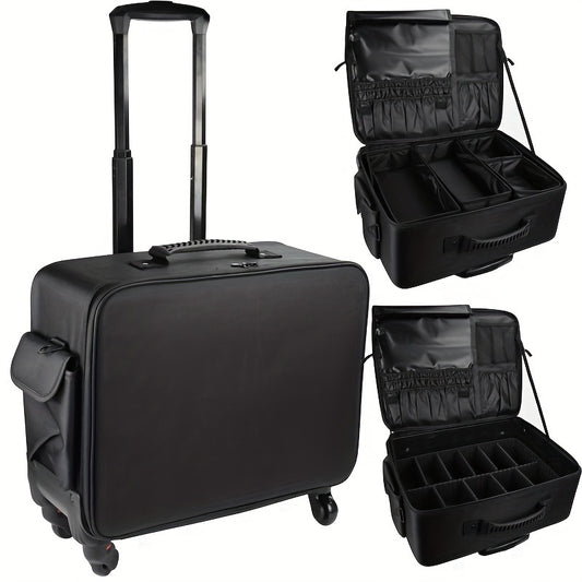 Large Capacity And Multi-functional Professional Luggage, Travel Large Makeup Bag, Makeup Boxes, Eyelashes, Nails, Furniture,And Beauty Tools Storage Bag