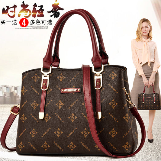 2019 new wild fashion texture large capacity handbag shoulder diagonal bag Z &amp; D-A19-10 crocodile handbag