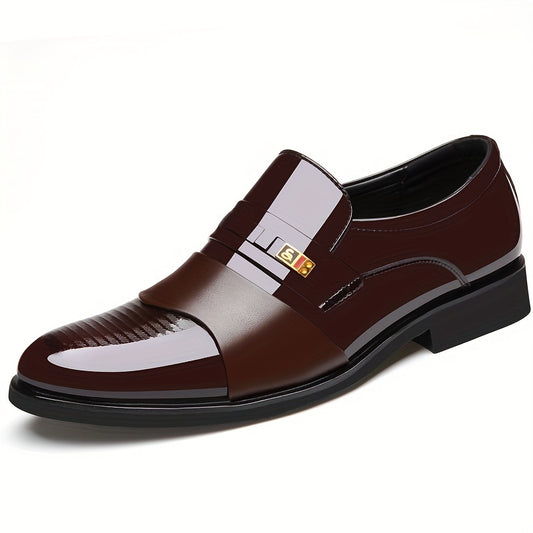 Classic Business Oxford Shoes, Comfortable Soft Bottom Slip On Shoes For Party Performance Graduation, Spring
