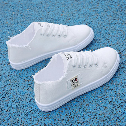 INS canvas shoes female students Korean version of the original ULZZANG net red shoes 2020 new trend shoes wild small white shoes