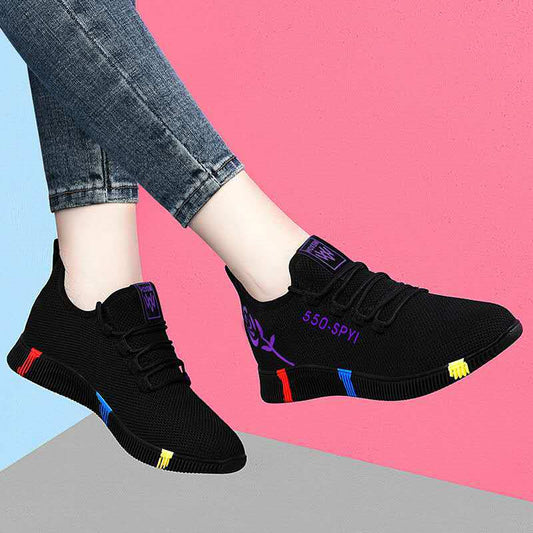 2020 net red sports shoes women's softness lazy foothold casual fashion trend stalls