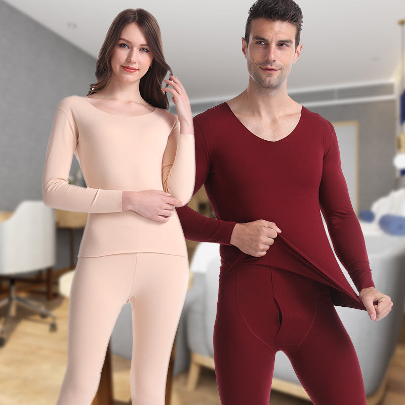 Delvet men's no trace thermal underwear set double-sided grinding, autumn clothes, autumn, autumn, winter, winter manufacturers wholesale