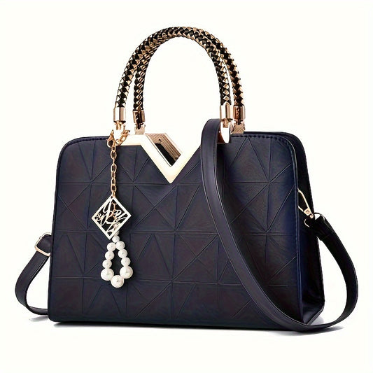Fashion Top Handle Satchel Bag, Trendy Crossbody Bag, Women's Casual Handbag, Shoulder Bag & Purse
