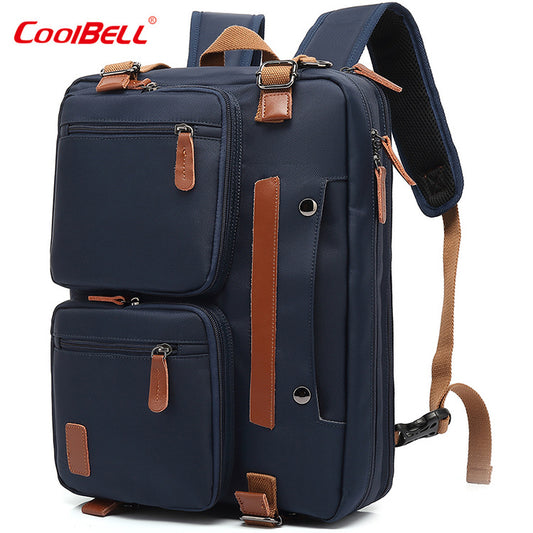 COOLBELL business backpack 15.6 17.3 inch backpack computer backpack canvason laptop bag