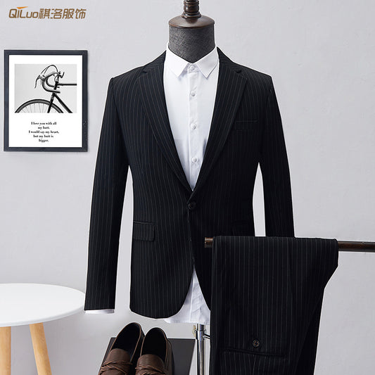 Suit customized spot set Korean version of the dress casual repair, handsome trend men, Shuai suit suit wholesale