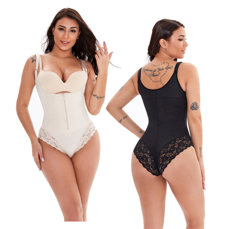 Amazon's best shoulder strap zipper abdomen beams a waist microphone hip bunch body wreathwaist corset