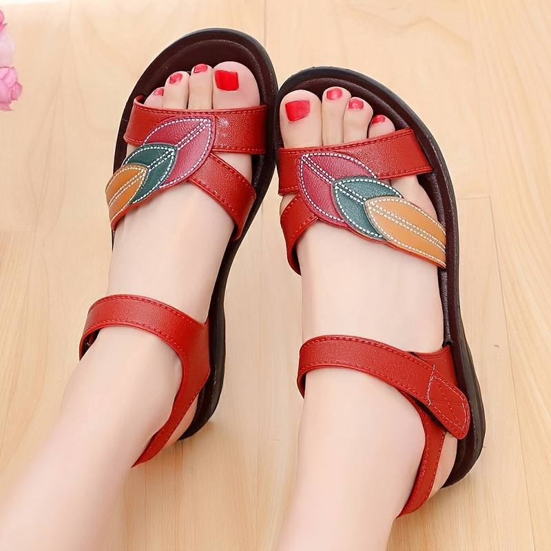 Women's Flat Sandals, Casual Open Toe Summer Shoes, Women's Comfortable Ankle Strap Sandals